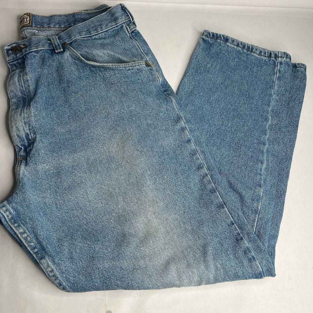 C.E. Schmidt Work Wear Denim Jeans Mens Size 38x32 Blue Pants Medium Wash